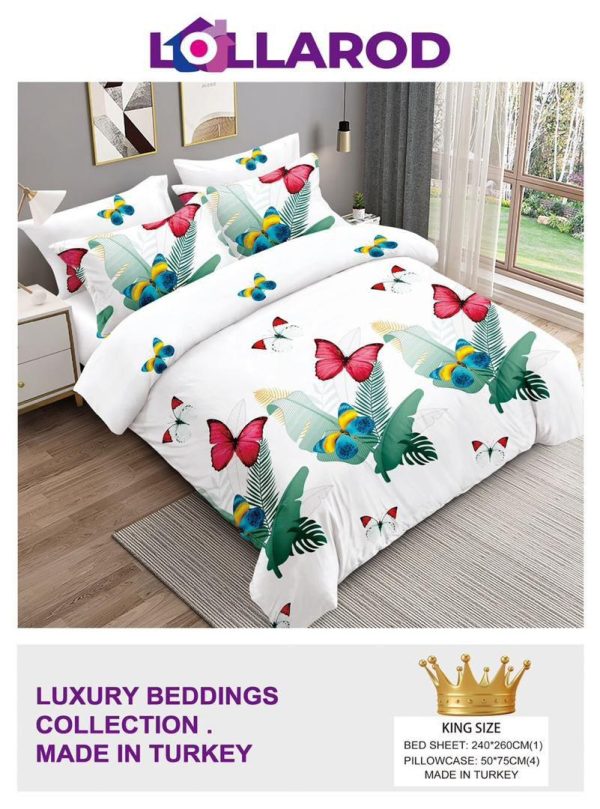 2 Kingsize Bedsheet 8 (4 Pillow Cases)