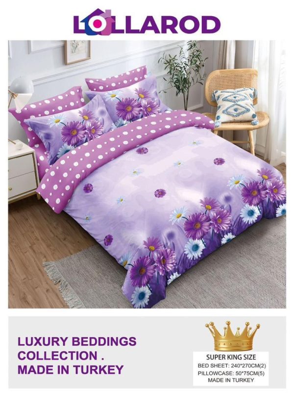 2 Superking Bedsheet 1 (5 Pillow Cases)