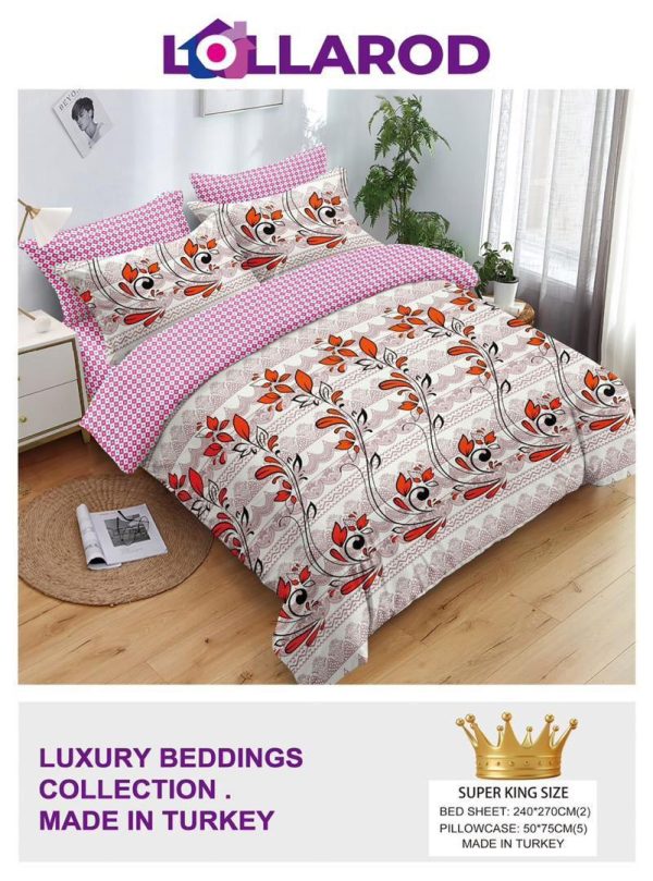 2 Superking Bedsheet 5 (5 Pillow Cases)